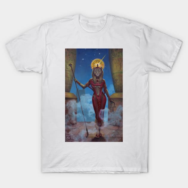 Egyptian Goddess Sekhmet T-Shirt by Zeleznik